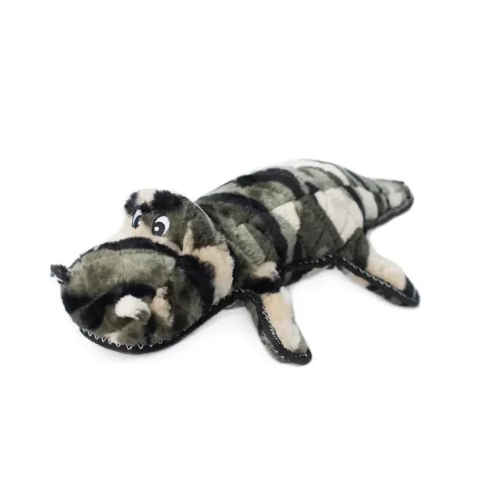 ZippyPaws Zippy Charity ZStitch Grunterz Dog Toy Camron the Camo Gator 1ea/XL