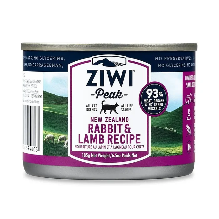 Ziwi Peak Rabbit and Lamb Canned Cat Food – 6.5 Oz – Case of 12