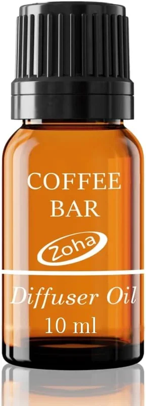 Zoha Diffuser Oil 10ml (Coffee Bar Scent) – Hotel Scent Inspired Fragrance Oil for All Types of diffusers – Hypoallergenic, Alcohol-Free, Non-Flammable – Safe for Pets & Children