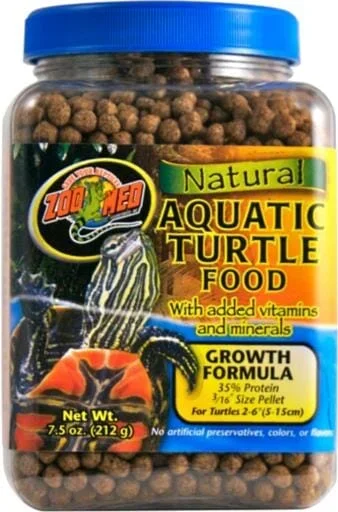 Zoo Med Laboratories Growth Formula Natural Aquatic Turtle Food – 7.5 Oz