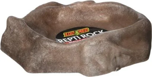 Zoo Med Laboratories Repti Rock Reptile Food and Water Dish – Extra Small