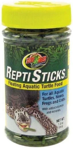 Zoo Med Laboratories ReptiSticks Floating Aquatic Turtle Dry Food – 1 Oz