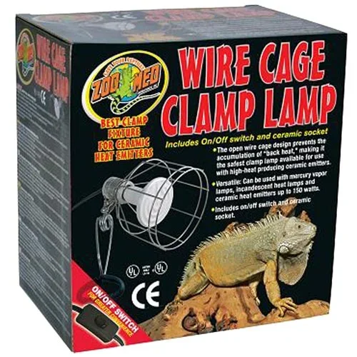 Zoo Med Wire Cage Clamp Lamp 8.5″