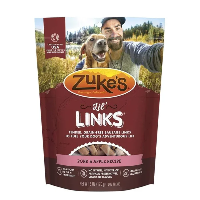 Zuke’s Lil’ Links Grain Free Pork and Apple Recipe for Dogs