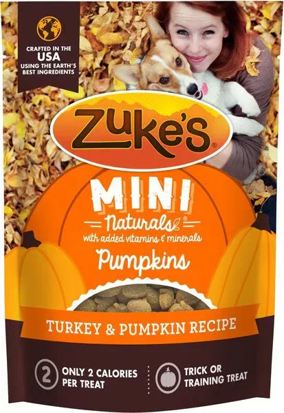 Zuke’s Mini Naturals Pumpkins Turkey & Pumpkin Recipe Dog Treats
