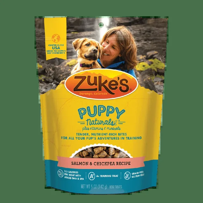 Zuke’s Puppy Naturals Grain Free Salmon and Chickpea Dog Treats