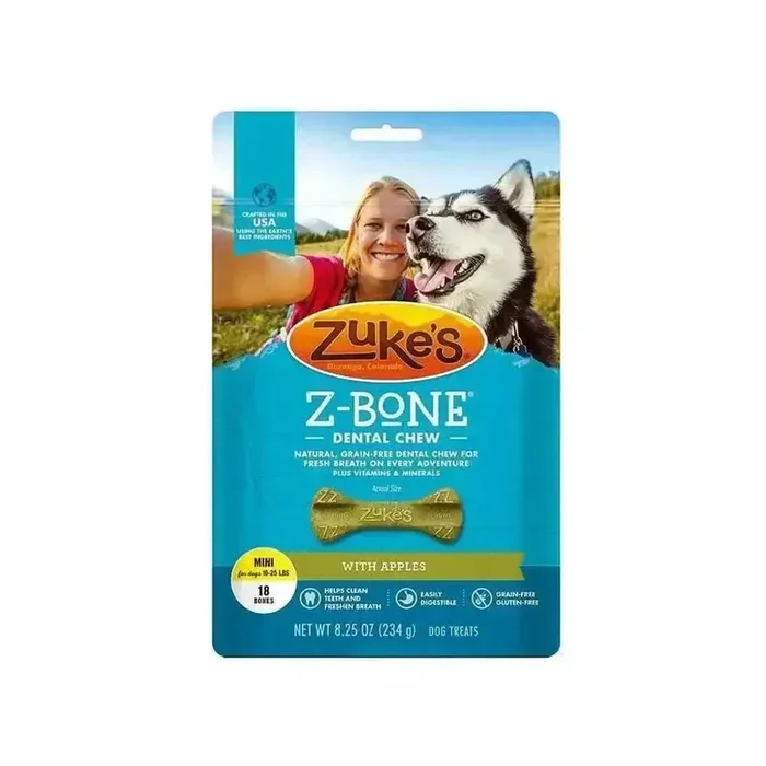 Zuke’s® Z-Bone® Mini Grain Free Dental Chews with Apples Dog Treats 18 Count