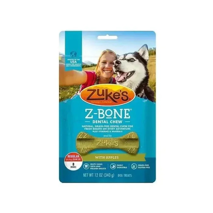 Zuke’s® Z-Bone® Regular Grain Free Dental Chews with Apples Dog Treats 8 Count