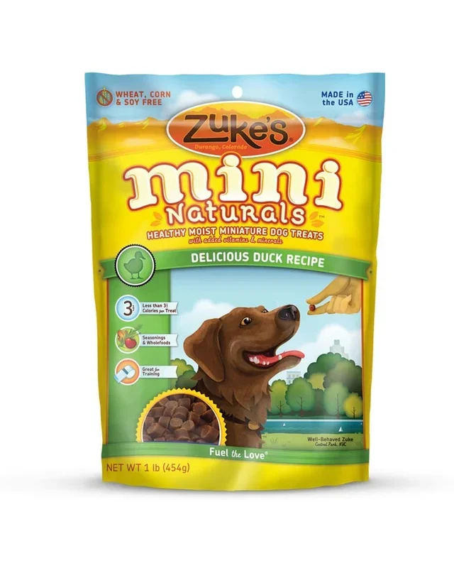 Zukes Dog Mini Naturals Delicious Duck 1Lb