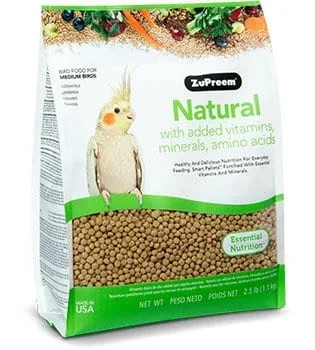 ZuPreem Natural Diet Medium Bird Food